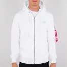 Back Print Zip Hoody - white Back Print Zip Hoody - white