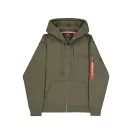 Back Print Zip Hoodie - dark olive Back Print Zip Hoodie - dark olive
