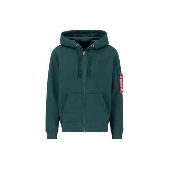 Back Print Zip Hoodie - force green Back Print Zip Hoodie - force green