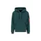 Back Print Zip Hoodie - force green