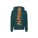 Back Print Zip Hoodie - force green Back Print Zip Hoodie - force green
