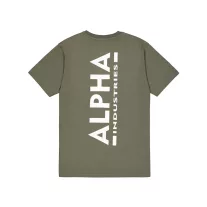 Backprint T - dark olive