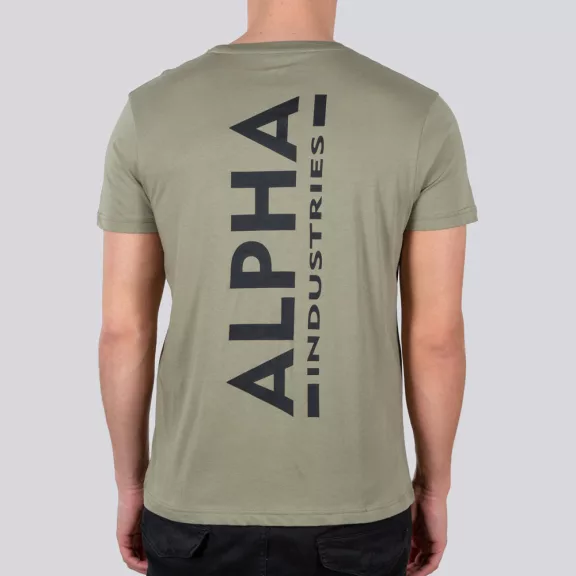 Backprint T - olive/black Backprint T - olive/black