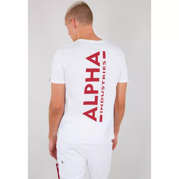 Backprint T - white/red Backprint T - white/red