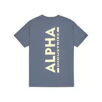 Backprint T - denim blue