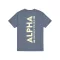 Backprint T - denim blue