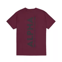 Backprint T - dark cherry