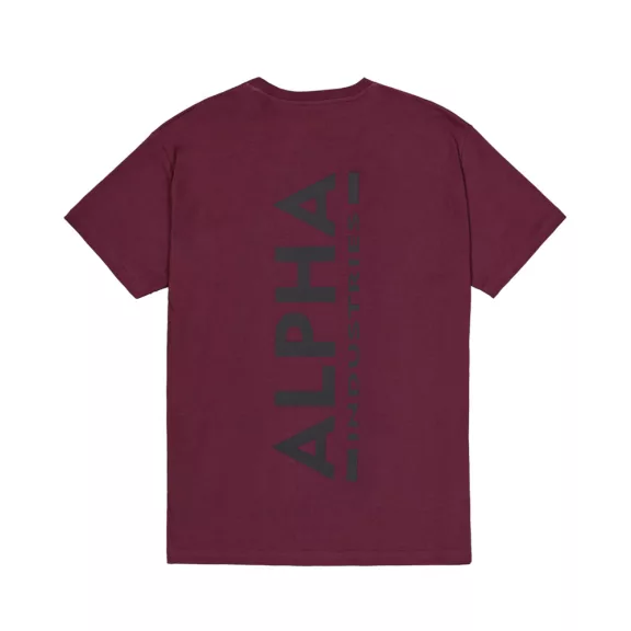Backprint T - dark cherry Backprint T - dark cherry