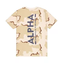 Backprint Camo Print T-Shirt - desert camo 91
