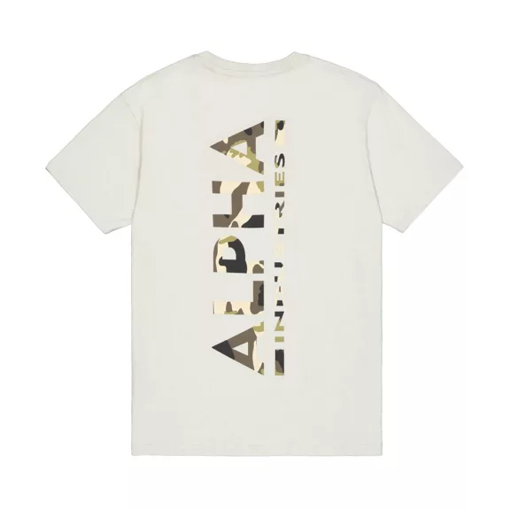 Backprint Camo Print T-Shirt - stone Backprint Camo Print T-Shirt - stone