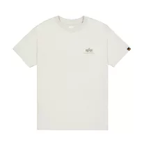 Backprint Camo Print T-Shirt - stone