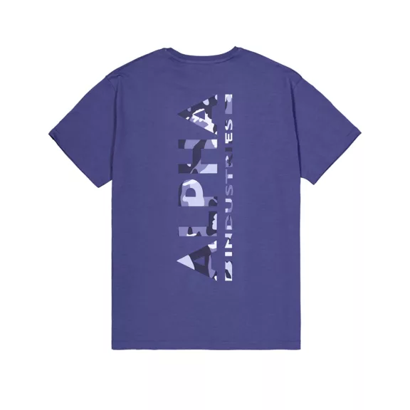 Backprint Camo Print T-Shirt - night purple Backprint Camo Print T-Shirt - night purple