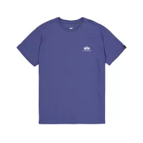 Backprint Camo Print T-Shirt - night purple