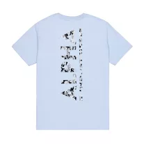 Backprint Mirror Camo T-Shirt - artic blue