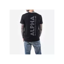Backprint T Reflective Print - black/reflective