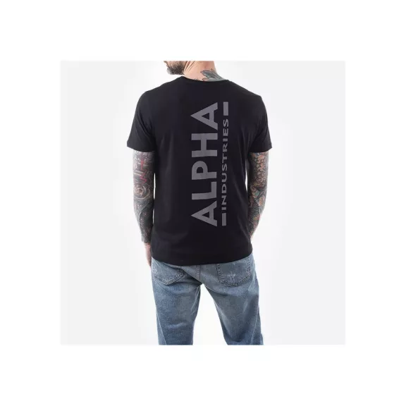 Backprint T Reflective Print - black/reflective Backprint T Reflective Print - black/reflective
