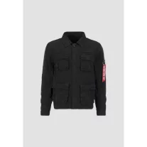 Ripstop Cargo Overshirt - black