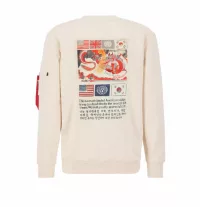 USN Blood Chit Sweater - jet stream white