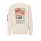 USN Blood Chit Sweater - jet stream white
