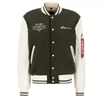 Varsity Air Force Jacket - dark olive