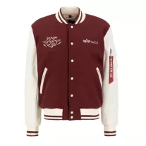Varsity Air Force Jacket - burgundy
