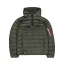 Puffer Anorak - dark olive