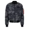 MA-1 Puffer Bomber Camo - black camo