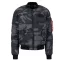 MA-1 Puffer Bomber Camo - black camo