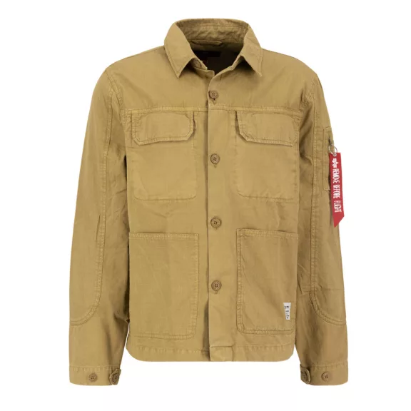 Color Block Overshirt - khaki Color Block Overshirt - khaki