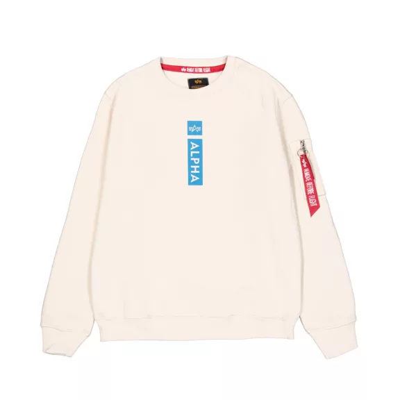 Alpha Reflective Print Sweater - vintage white Alpha Reflective Print Sweater - vintage white