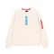 Alpha Reflective Print Sweater - vintage white