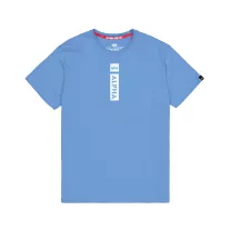 Alpha Puff Print T-Shirt - mediteranian blue