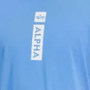 Alpha Puff Print T-Shirt - mediteranian blue