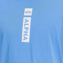 Alpha Puff Print T-Shirt - mediteranian blue