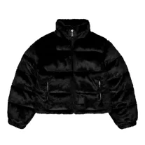 Fur Puffer Wmn - black