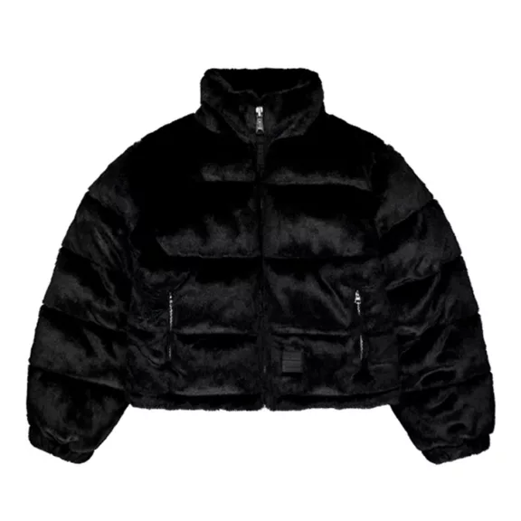 Fur Puffer Wmn - black Fur Puffer Wmn - black