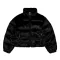Fur Puffer Wmn - black