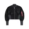 Waisted MA-1 Bomber Jacket Women - black