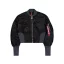 Waisted MA-1 Bomber Jacket Women - black