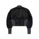 Waisted MA-1 Bomber Jacket Women - black Waisted MA-1 Bomber Jacket Women - black