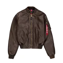 MA-1 FL Vintage Wmn - vintage brown