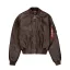 MA-1 FL Vintage Wmn - vintage brown