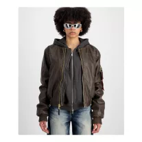 MA-1 FL Vintage Wmn - vintage brown