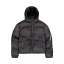Cloud Puffer Bomber Winter Jacket Women - vintage grey