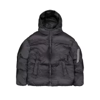 Cloud Puffer Bomber Winter Jacket - vintage grey