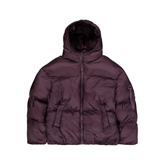 Cloud Puffer Bomber Winter Jacket - plum Cloud Puffer Bomber Winter Jacket - plum