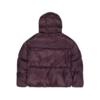 Cloud Puffer Bomber Winter Jacket - plum