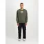 Satin Logo Sweater - dark olive