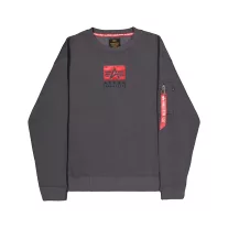 Satin Logo Sweater - vintage grey