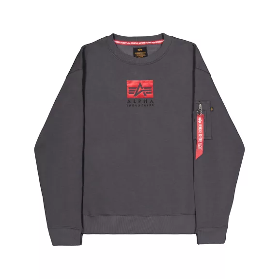 Satin Logo Sweater - vintage grey Satin Logo Sweater - vintage grey
